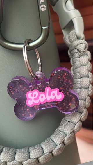 Placa identificativa personalizable para perro