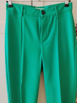 Conjunto Pantalón Verde y Kimono Flores
