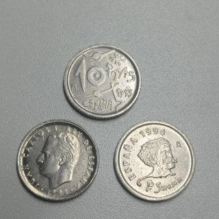 Lote 8 monedas 10 Pesetas Juan Carlos I España