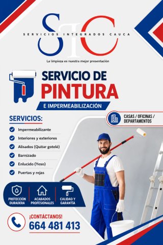 Servicio de pintura e impermeabilización