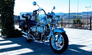 Moto estilo Cruiser Plata