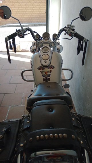 Moto estilo Cruiser Plata