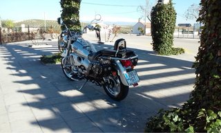 Moto estilo Cruiser Plata