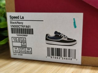 Zapatillas Vans Speed Ls Azul y Negro Talla 43