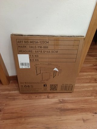 Mesa Plegable Miko Mika Rectangular 122cm
