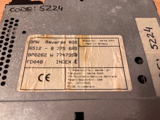 Radio BMW Reverse RDS