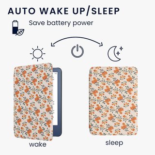 kwmobile funda kindle 2022/2024 cuero flores