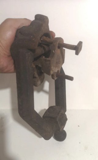 Tirador Puerta Antiguo Figura Cara