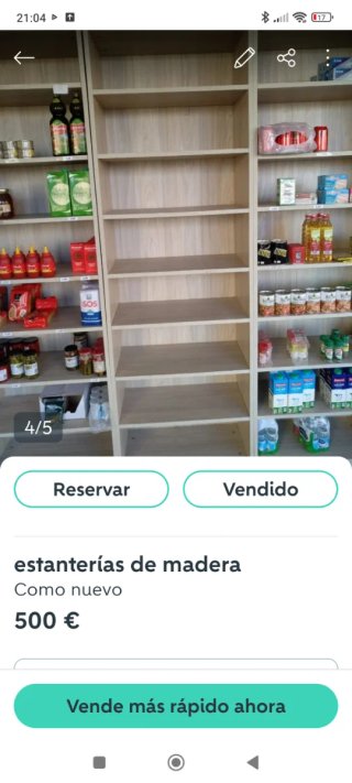 Estanterías de madera