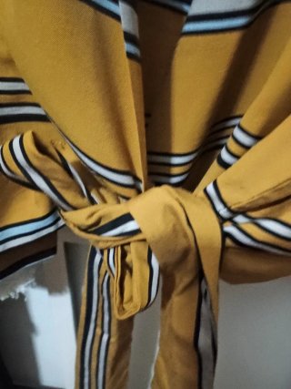 Kimono Zara Rayas Pájaros lentejuelas