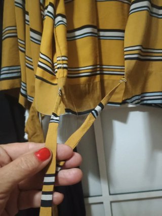 Kimono Zara Rayas Pájaros lentejuelas