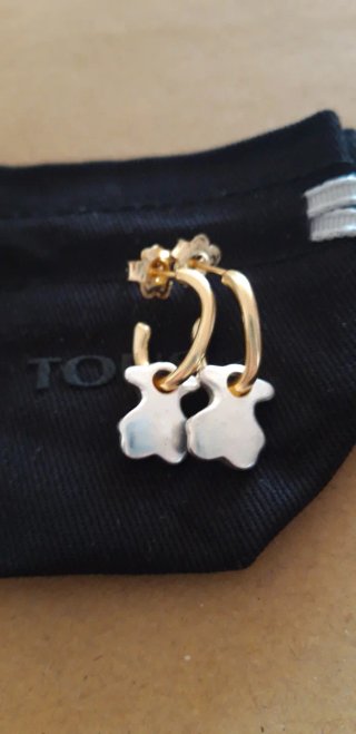 Pendientes Tous Oso Oro y Plata