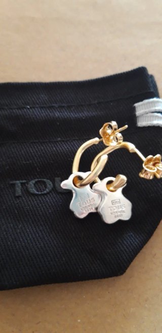 Pendientes Tous Oso Oro y Plata