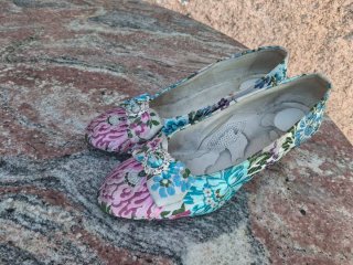 Zapatos de fallera multicolor