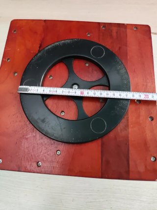 Porta CDs giratorio madera y metal