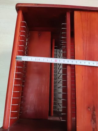Porta CDs giratorio madera y metal
