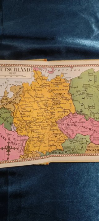 Collection Deutschland Libro Vintage Alemán Mapa A