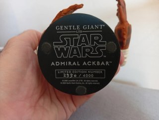 Busto Star Wars Admiral Ackbar Autografiado