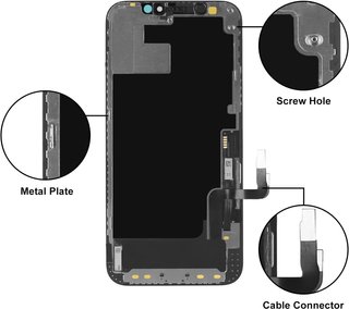 Pantalla repuesto táctil iPhone 12 3D