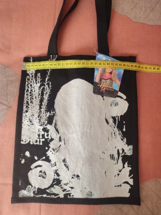 Bolsa Tote Hannah Montana Negra y Plateada