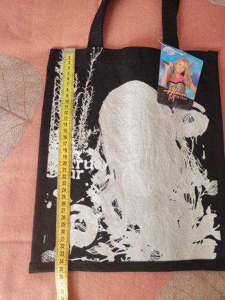 Bolsa Tote Hannah Montana Negra y Plateada