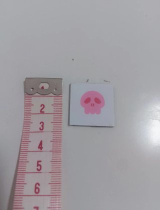 REGALO Imán de calavera rosa