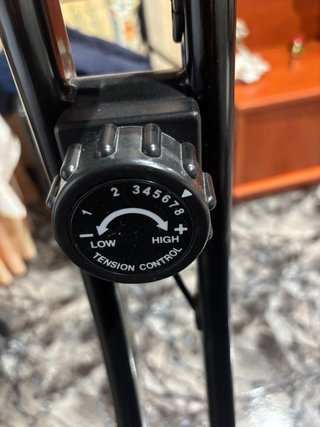 Bicicleta Estática Morada plegable
