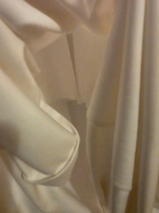Vestido largo Clactive blanco mangas gasa,  boda.