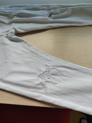 Pantalón Vaquero Blanco Skinny Roto