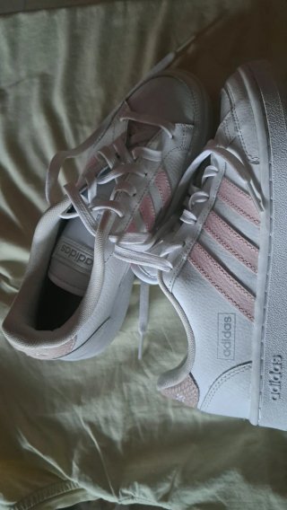 Zapatillas Adidas Niña Blancas y Rosas