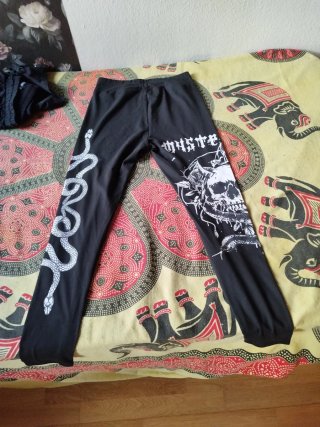 Leggings mujer calaveras talla única
