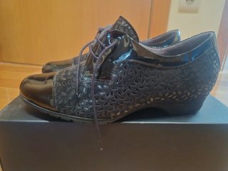 Zapatos Pitillos Talla 41 Mujer Negros con cuña