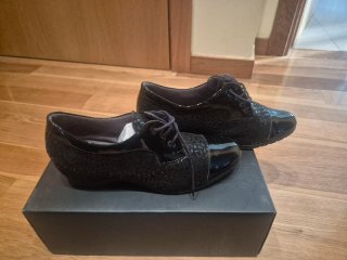 Zapatos Pitillos Talla 41 Mujer Negros con cuña