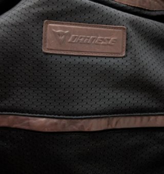 Chaqueta Cuero Moto Dainese Marrón