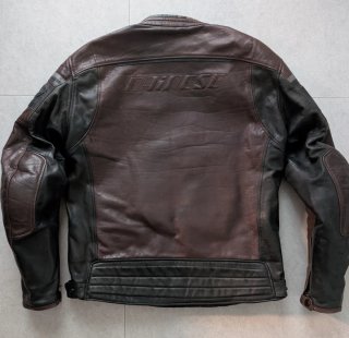 Chaqueta Cuero Moto Dainese Marrón