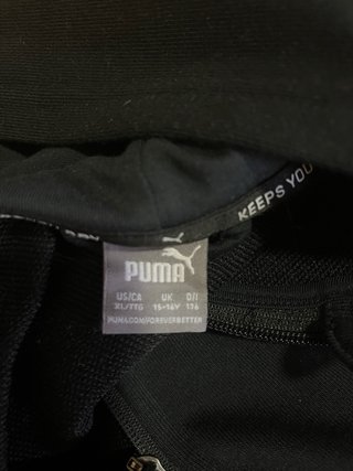 Sudadera Puma Talla 15-16 Años Negra