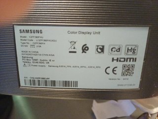 Monitor Samsung Curvo Negro