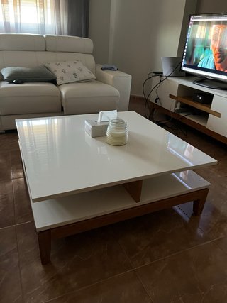 Mesa de centro moderna madera