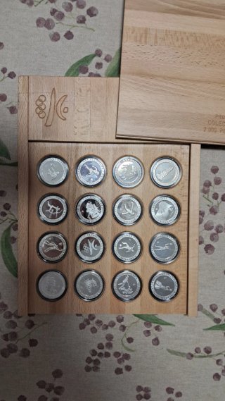 16 Monedas Plata 2000 Ptas JJOO 1992 FNMT