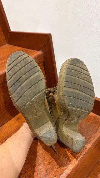 Botines tacón Panama Jack beige