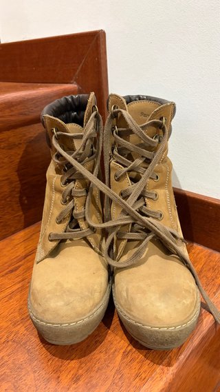 Botines tacón Panama Jack beige