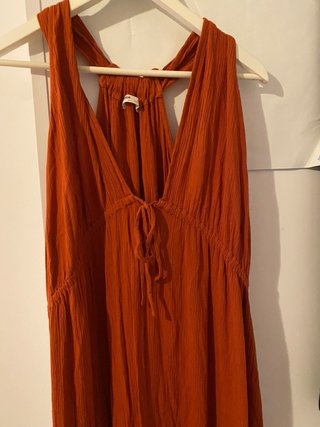 Vestido Pull&Bear Naranja Talla Única