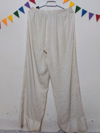 Conjunto pijama blanco tiza tipo seda