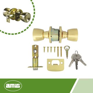 Amig pomo puerta madera latón Mod. 600