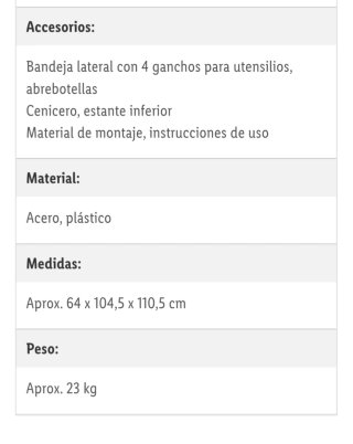 Barbacoa de carbón negra