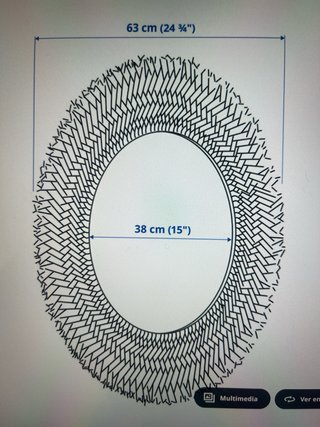 Espejo Decorativo IKEA VRIGSTAD