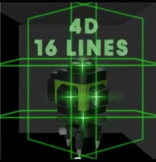 Nivel Láser 4D 16 Líneas Trípode Accesorios