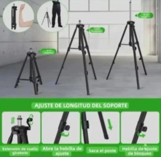 Nivel Láser 4D 16 Líneas Trípode Accesorios