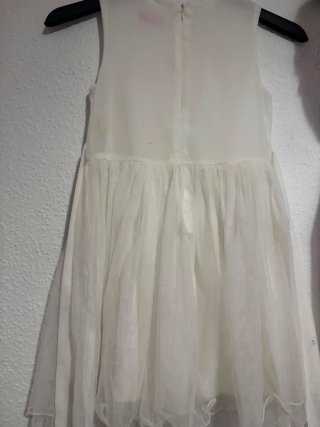 Vestido blanco MOD.W con lentejuelas