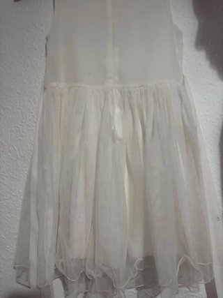 Vestido blanco MOD.W con lentejuelas